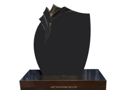 Black Granite SG series fan top headstone