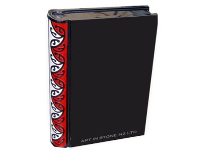 Black Granite Closed Book Headstone