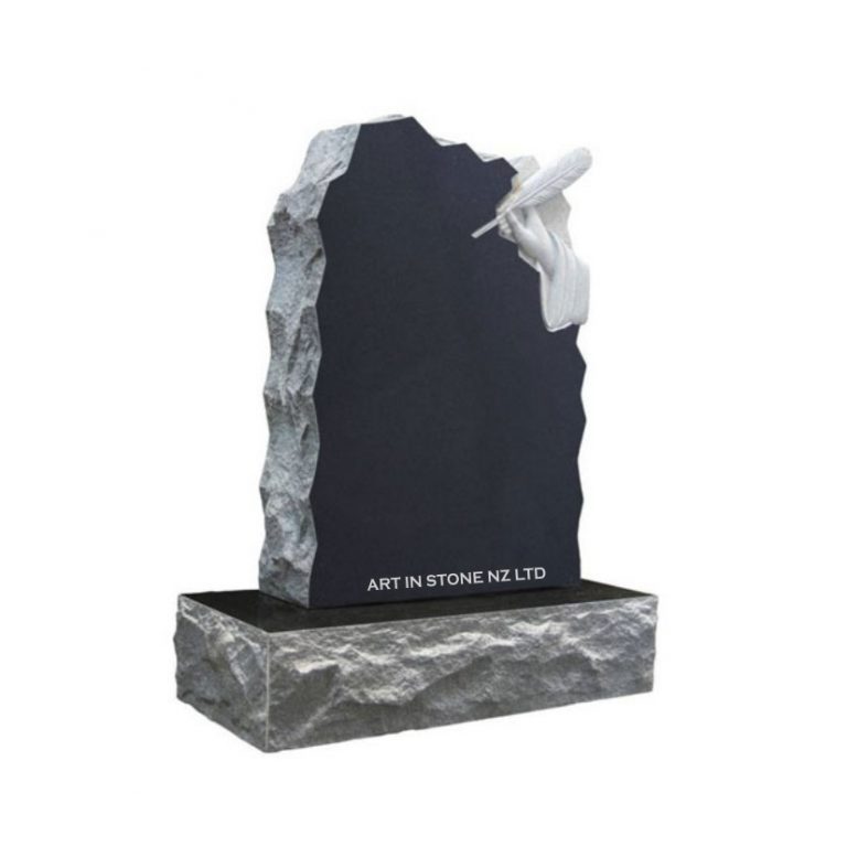 Beautiful Black Granite Headstone AIS 7004 Artinstone   AIS 7004 2 768x768 