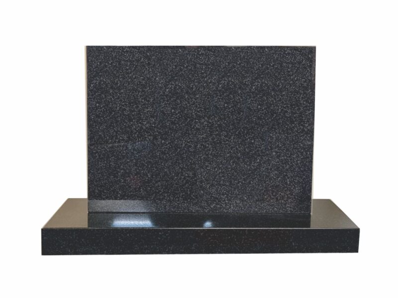 Regal Black Granite Straight Top Plate - AIS 002